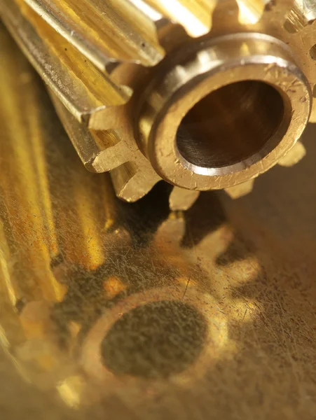 Steampunk śrubowe koła zębate — Zdjęcie stockowe