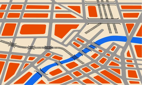 Mapa isométrico — Vetor de Stock