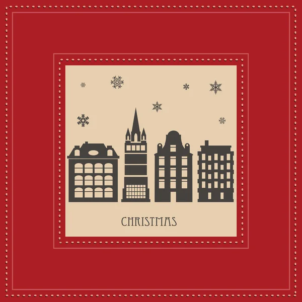 Weihnachtskarte — Stockvektor