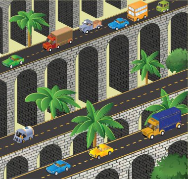 izometrik vektör yol