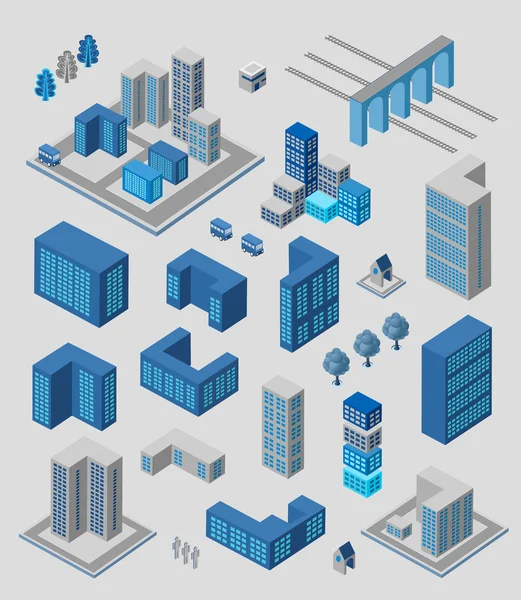 Conjunto de infográficos — Vetor de Stock