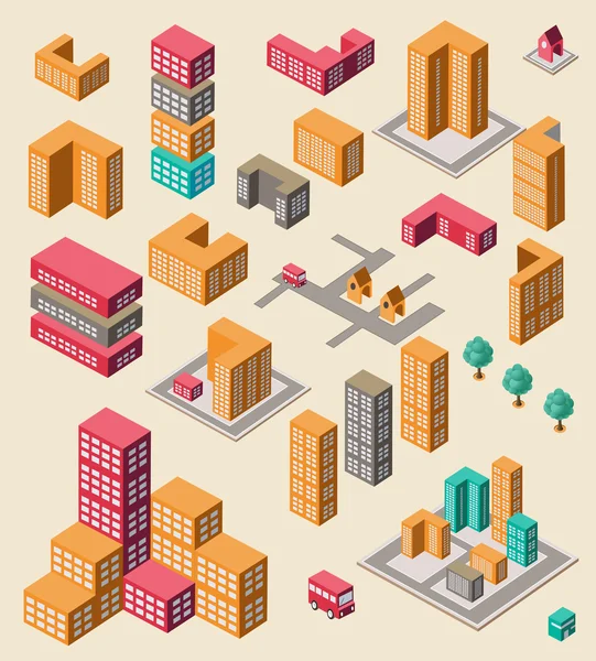 Conjunto infográfico — Vetor de Stock