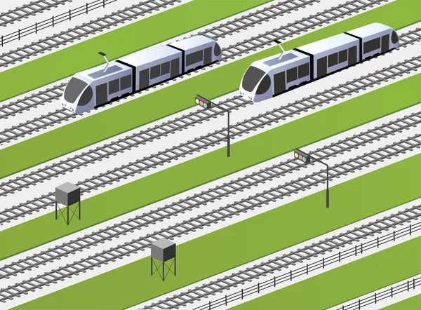 Le chemin de fer — Image vectorielle