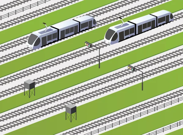 El ferrocarril — Archivo Imágenes Vectoriales