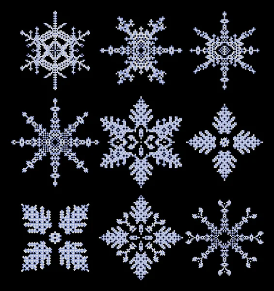 Vector sneeuwvlokken — Stockvector