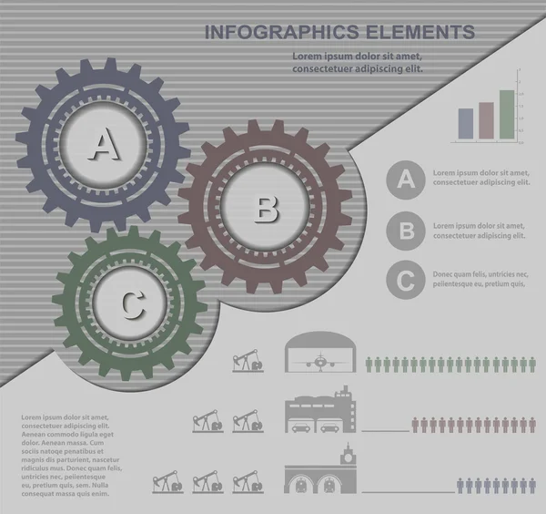 Ensemble d'infographies — Image vectorielle