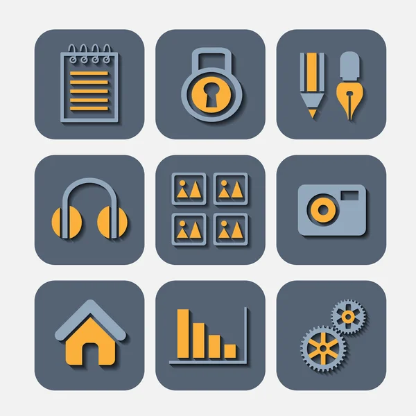 Icons set — Stock Vector