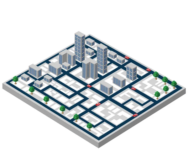 Edificios isométricos — Foto de Stock