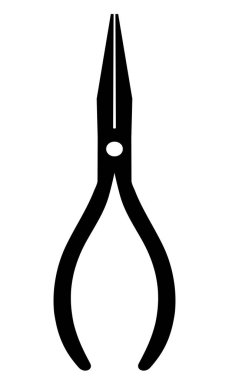 Tasarım için tek siluet yapı aracı simgesi pense