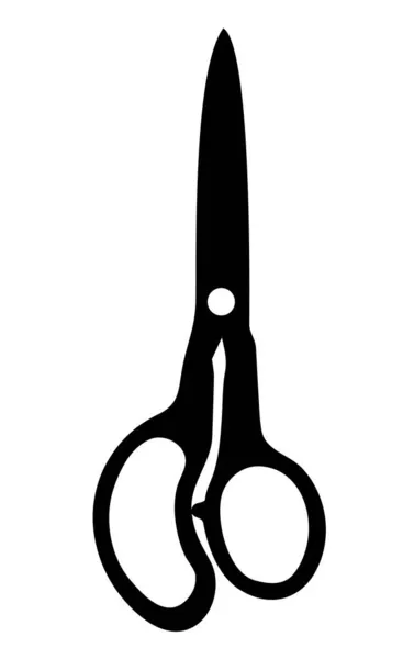 Nożyczki pojedyncza sylwetka narzędzie budowlane ikona do projektowania — Wektor stockowy