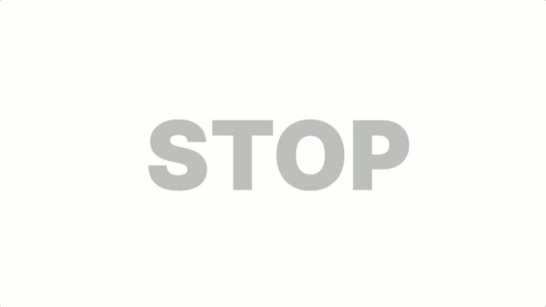 Animatie Beweging Slogan Titel Stopt Voor Logo Ontwerp Website Video — Stockvideo