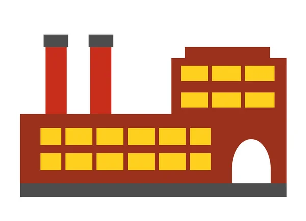 Industry Factory multicolor Vector City silueta objekt element retro — Stockový vektor