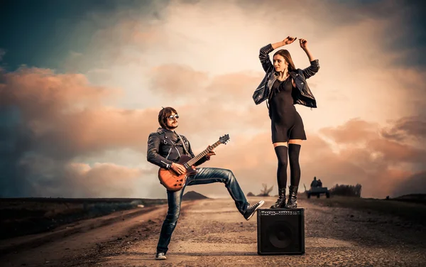 Rock couple — Stock Photo, Image