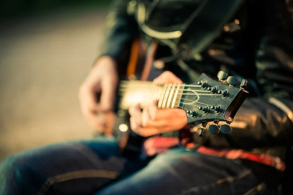 Gitar Oynatıcı — Stok fotoğraf