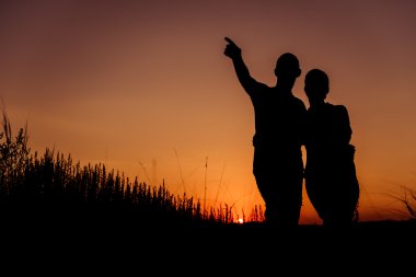 gün batımı silhouettes