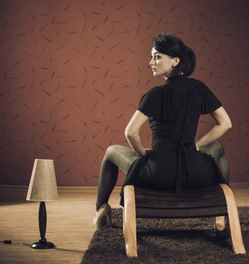 otel odasında seksi brunet