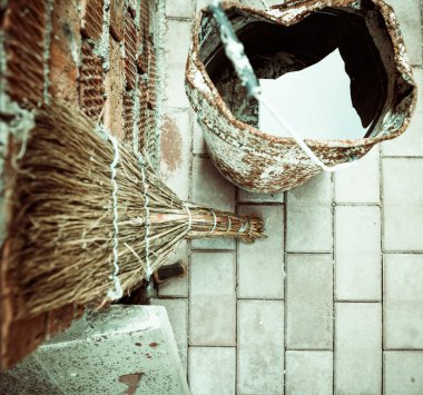 köşe bina, vintage nesneleri