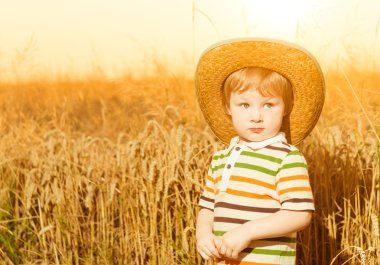 şapkalı buğday, komik çocuk
