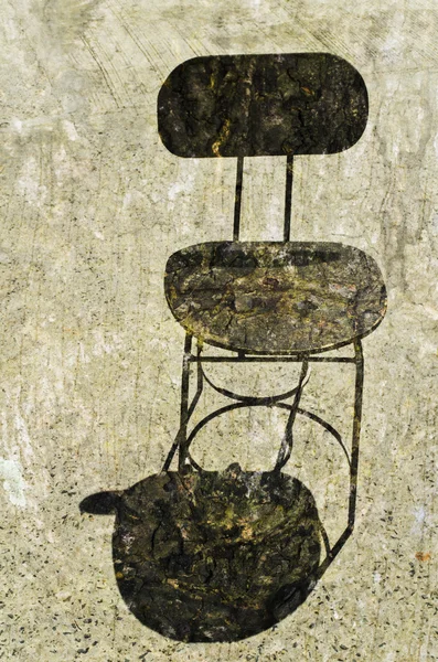 Grunge Textured Chair — Stock Photo, Image
