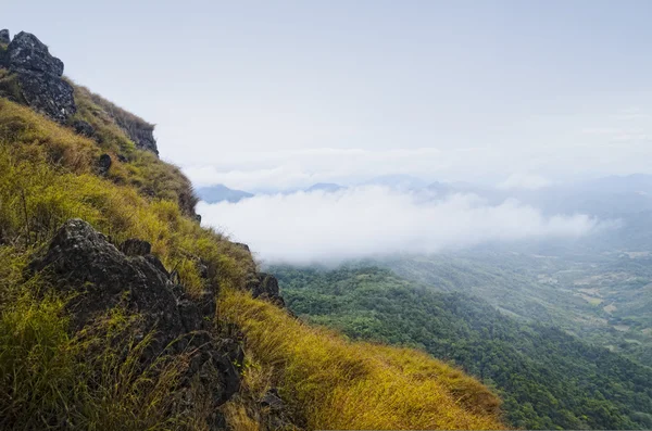 Foggy mountain Royalty Free Stock Photos