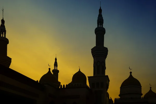 Grote moskee zonsondergang — Stockfoto