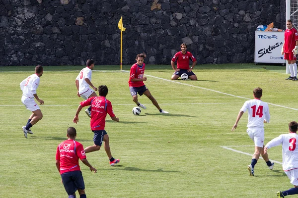 Soccer training of Catania Calcio — Stock Photo, Image