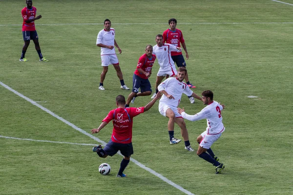 Футбольная тренировка в Катании — стоковое фото