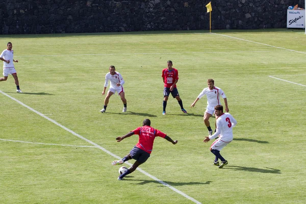 Treinamento de futebol de Catania Calcio — Fotografia de Stock