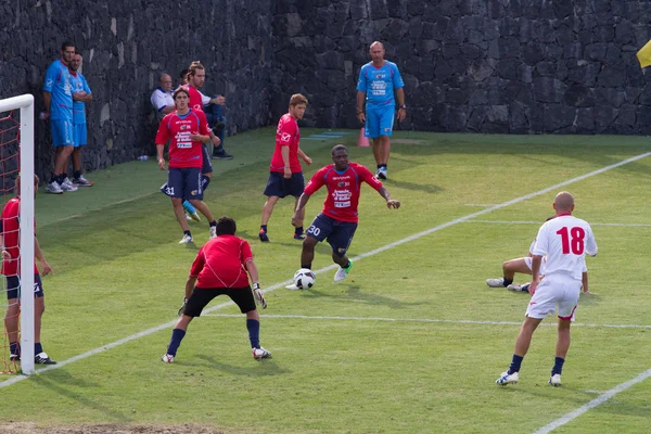 Футбольная тренировка в Катании — стоковое фото