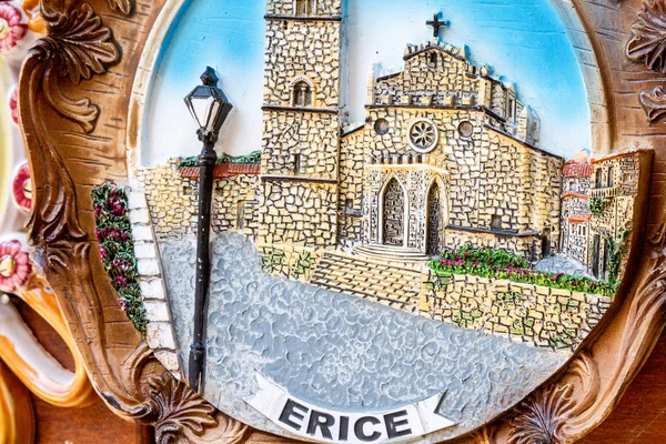 Closeup of a traditional Erice pottery — Stock Photo, Image