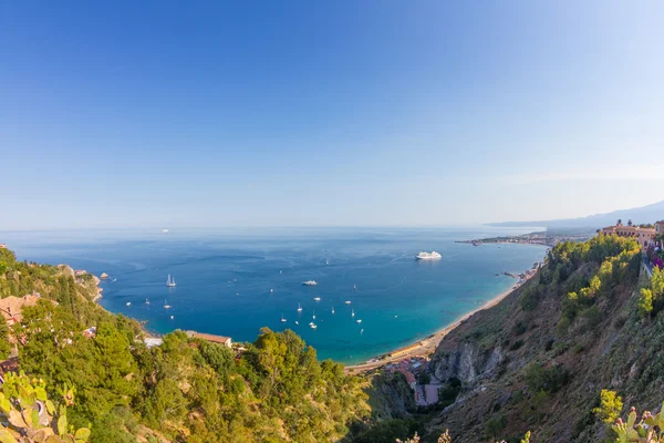 Sicilian seascape from Taormina — Stock Photo, Image