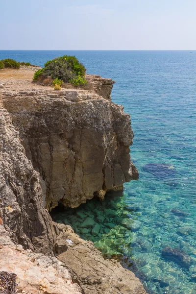 Cliff on Arenella, Siracusa — Stock Photo, Image