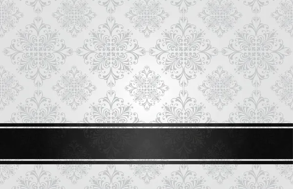 Capa de livro preto floral de luxo —  Vetores de Stock