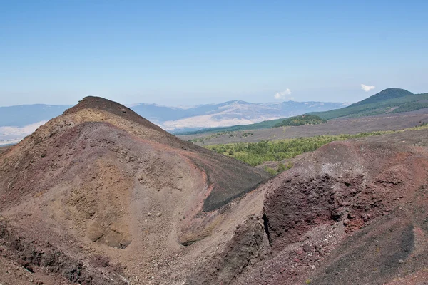 Von einer Seite des Vulkans — Stockfoto