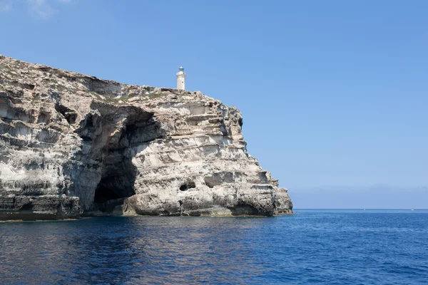 Ilha de Lampedusa, a ilha italiana do sul no Mediterrâneo — Fotografia de Stock