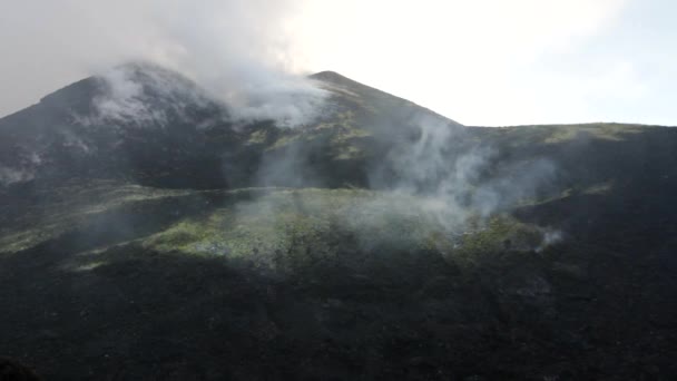Etna toppmötet kratern — Stockvideo