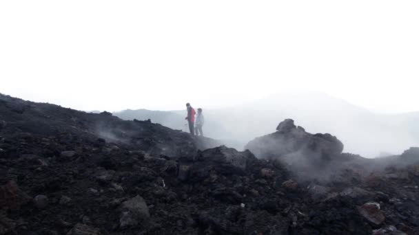 Etna Zirvesi krater — Stok video