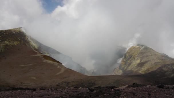 Etna toppmötet kratern — Stockvideo