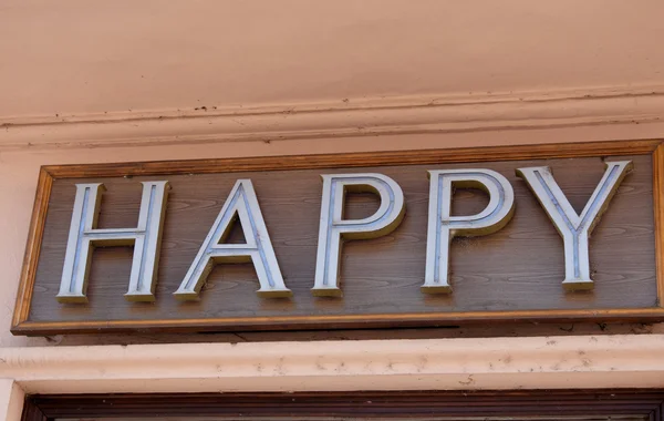 Una señal feliz — Foto de Stock