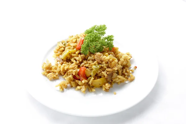 Rice on a plate — Stock Photo, Image