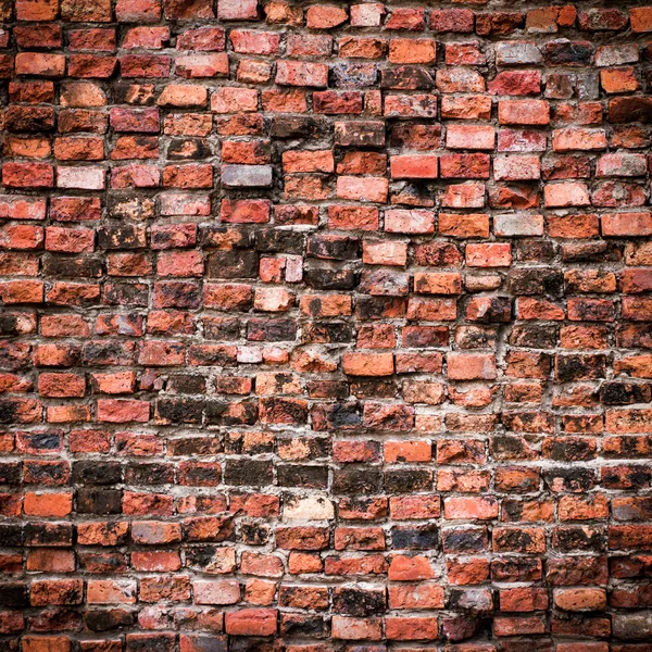 Alte Ziegelmauer als Hintergrund — Stockfoto