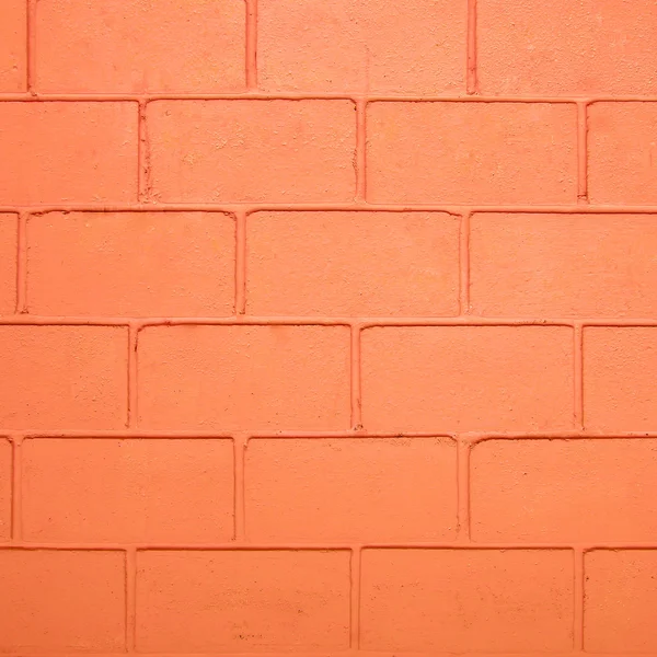 Mur en brique de couleur orange — Photo