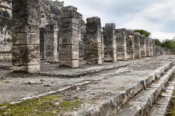 Chichen Itza: Temple of the Warriors Stockbild