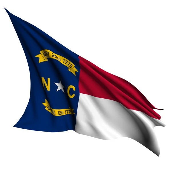Észak-Carolina zászló - Usa állam zászlók gyűjtemény — Stock Fotó