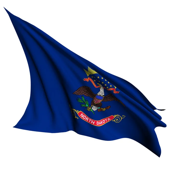 North Dakota flag - USA state flags collection — Stock Photo, Image