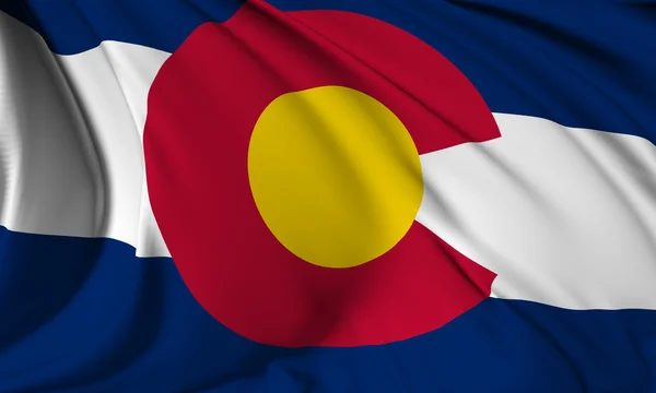 Colorado flagga — Stockfoto