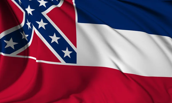 Vlag van Mississippi — Stockfoto