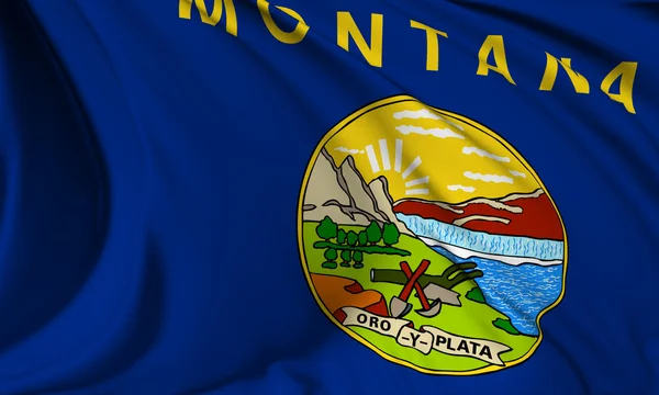 Montana-Flagge — Stockfoto