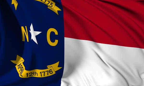 Severní Karolína vlajka — Stock fotografie