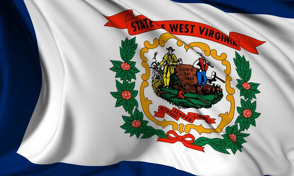 Vlag van West virginia — Stockfoto